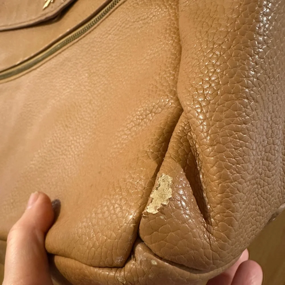 Tan freshly picked diaper bag backpack